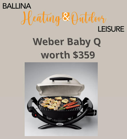 Weber Baby Q worth $359